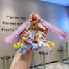 Wholesale Cartoon Colorful Unicorn PVC Keychain
