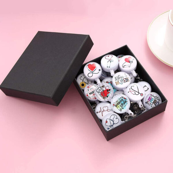 O1CN01Sm5Xcy1DSyICqr7TE_971130216-0-cib Wholesale Badge Reels ABS stethoscope needle tube nurse retractable keychain