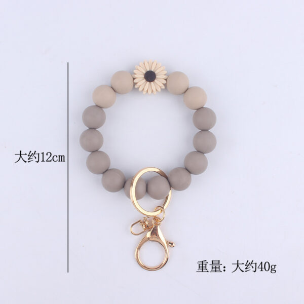 Wholesale PU Tassel Silicone Wrist Keychain