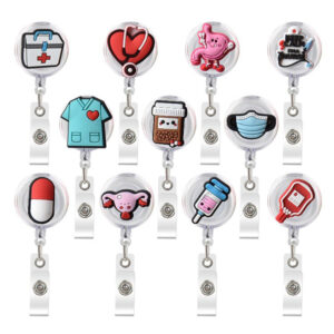 Wholesale PVC Doctor and Nurse Badge Card Keychain
