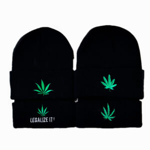 Wholesale European and American Autumn and Winter Maple Leaf Knit Beanie Hip-Hop Street Dance Hat for Men and Women, Warm and Windproof Pullover Hat