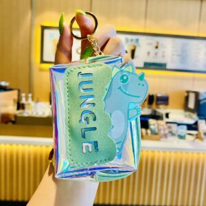 Laser Dinosaur Coin Purse-Light Green