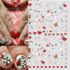 Wholesale Valentine's Day Heart Letter Plastic Nail Stickers