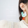 O1CN01SuUmqc1tTAKXPvxrz_2207988525902-0-cib Wholesale Acrylic Quirky Polka Dot Rooster Earrings