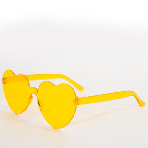 Night vision yellow love glasses