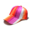 Wholesale New Sunshade and Sunscreen Curved Brim Rainbow Stripe Baseball Cap