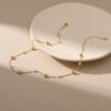 Wholesale Brass Plated 18K Gold Pearl Necklace