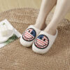 Wholesale New National Flag Smiley Home Warm Winter Cotton Slippers