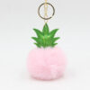 Wholesale Polyester Pineapple Fur Ball Keychain