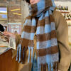 O1CN01T3KtAx1Q7zGtlbsRb_2216073621930-0-cib Wholesale Plaid Long Acrylic Imitation Cashmere Scarf