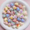 Wholesale Hand Painted Faceted Love Acrylic Beads