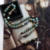 Wholesale Jewelry Hand-woven Imitation Agate Beaded Beaded Necklace Long