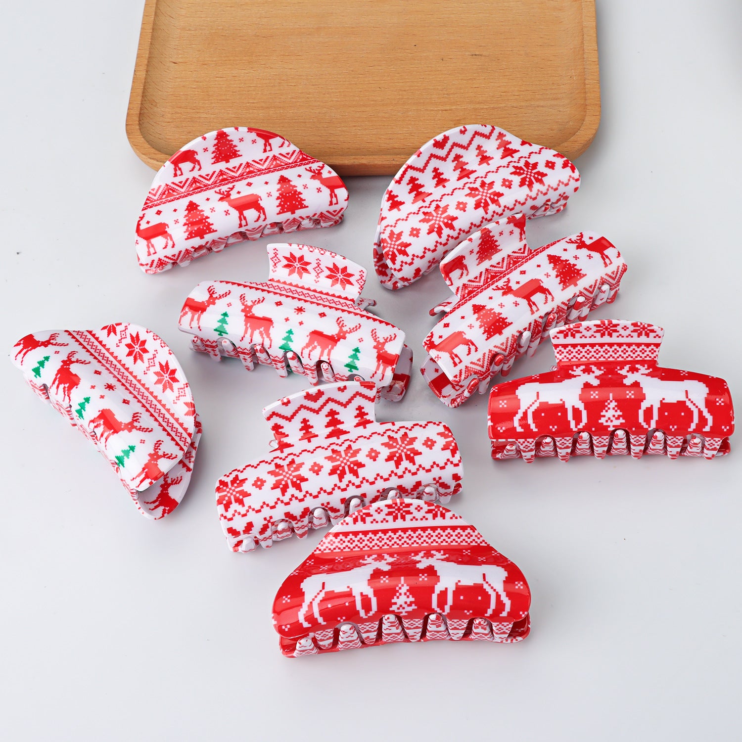 Wholesale Christmas PVC Hair Clips