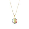 Wholesale Stainless Steel Virgin Mary Pendant Zircon Creative Necklace