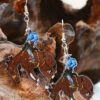 O1CN01T7Wlps2HKyDMXTFLO_3294559133-0-cib Wholesale Western Style Denim Horse Riding Acrylic Earrings