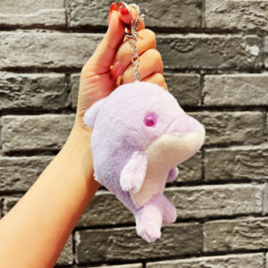 Plush simple dolphin-purple