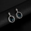Wholesale Crystal Diamond Set Alloy Earrings