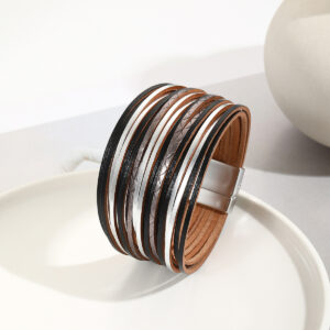 Indentation black silver