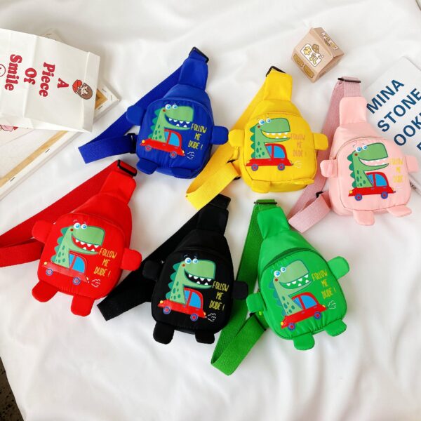 Wholesale Nylon Cartoon Dinosaur Kids Chest Bag