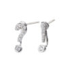 Wholesale Question Mark Exclamation Mark 925 Silver Needle Alloy Earrings