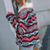 O1CN01TEKloY1znfmMhNApb_2213500236759-0-cib Wholesale Autumn and Winter Women's Loose Zipper Long Sleeve Plush Lapel Aztec Printed Plush Jacket