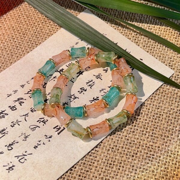 Wholesale Bamboo Crystal String Beads Bracelet