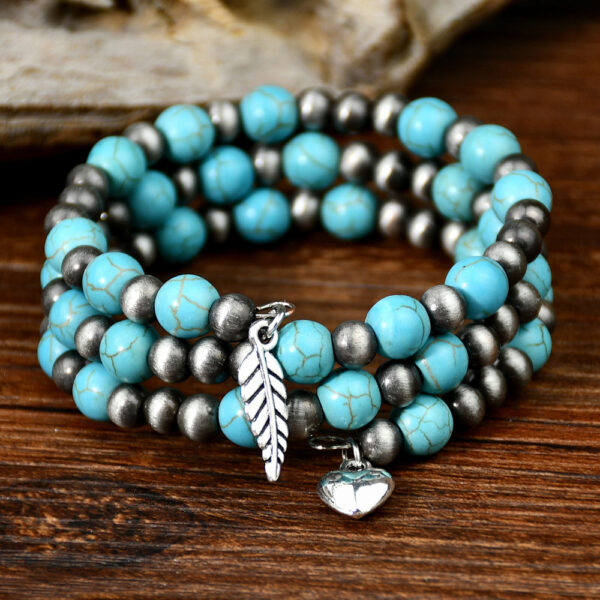 Wholesale Ethnic Turquoise Beaded Bracelets