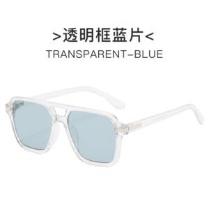 Transparent frame blue sheet
