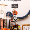 Wholesale Halloween Pumpkin Spooky Wooden Bat Door Plate Hanging Decoration
