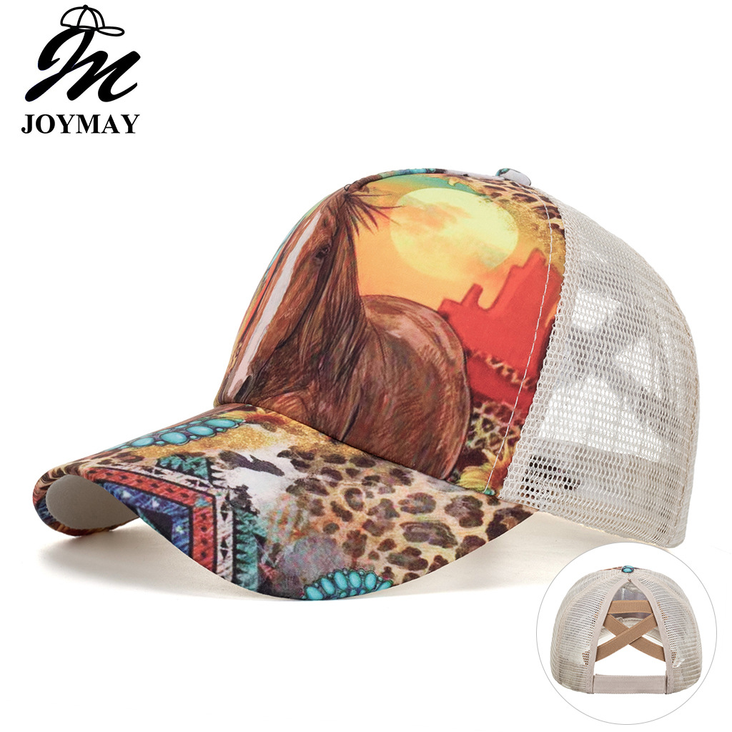 Wholesale Cross-border AliExpress Amazon ebay New Horse bar single cross net cap baseball cap sun hat B1028