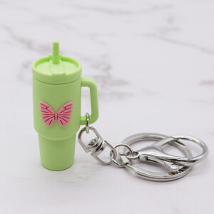 Green butterfly keychain