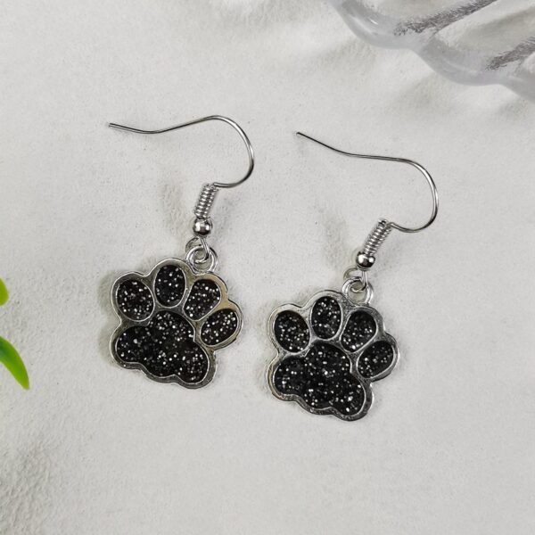 O1CN01TI3t2p24EvxErxHyf_2207921077360-0-cib Wholesale Colorful Glitter Oil Dripping Dog Paw Earrings