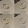 Wholesale plain ring irregular 925 sterling silver ring