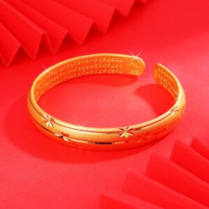 [Heart loop meteor plated with gold thickening]]