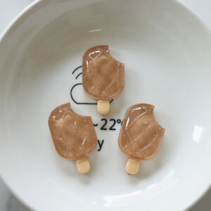 Coffee color ice cream-transparent