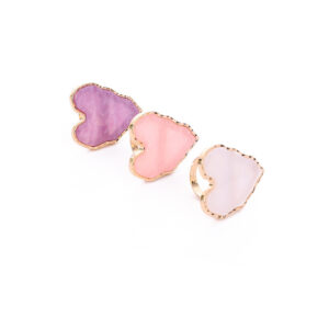 Crooked heart ring palette-pink/opp pack