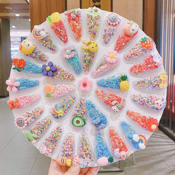 O1CN01TNZ2Q021wx1G1L3Un_2207871317050-0-cib Wholesale PVC Color Quicksand Hairpin for Kids