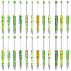 Wholesale Beadable Pens St. Patrick's Day Clover Plastic Pens DIY for Beaded