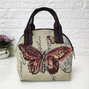 Yellow butterfly shell bag