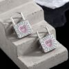 O1CN01TSdZSM2Hwywya3FI0_937039216-0-cib Wholesale Red Zirconia Diamond Heart Lock Copper Earrings
