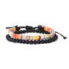 Wholesale Post Art Rope Lava Stone Combo Bracelet