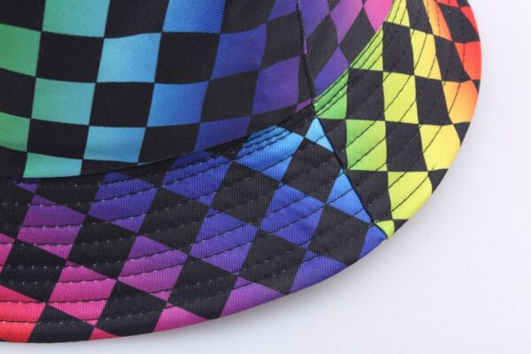 Wholesale Creative Plaid Printed Cotton Polyester Fisherman Hats