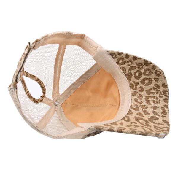 Wholesale New Cotton 26 Letter Label Leopard Print Baseball Cap