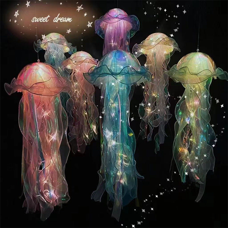 Wholesale Luminous Jellyfish Lamp Toy rtable Lantern Room Decorations