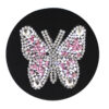 Wholesale Butterfly Diamond  PU Car Tea Coaster