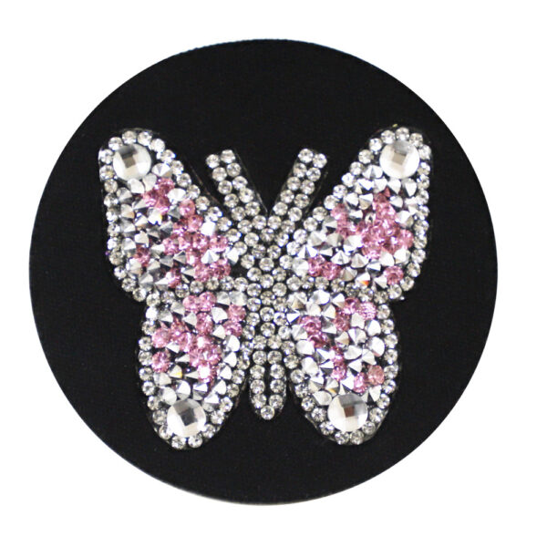 Wholesale Butterfly Diamond  PU Car Tea Coaster