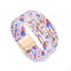 Wholesale Alloy Tube Magnet Buckle Valentine's Day Leather Bracelet
