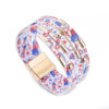 Wholesale Alloy Tube Magnet Buckle Valentine's Day Leather Bracelet