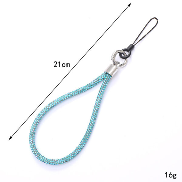 Wholesale colorful diamond lanyard keychain