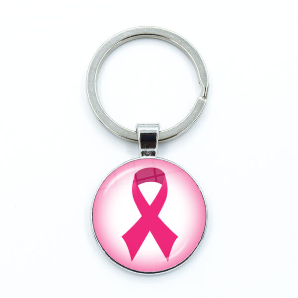 O1CN01TYw4GH1nHowGk7sYv_2216302925065-0-cib Wholesale Care Breast Cancer Vermicelli with Zinc Alloy Key Chain